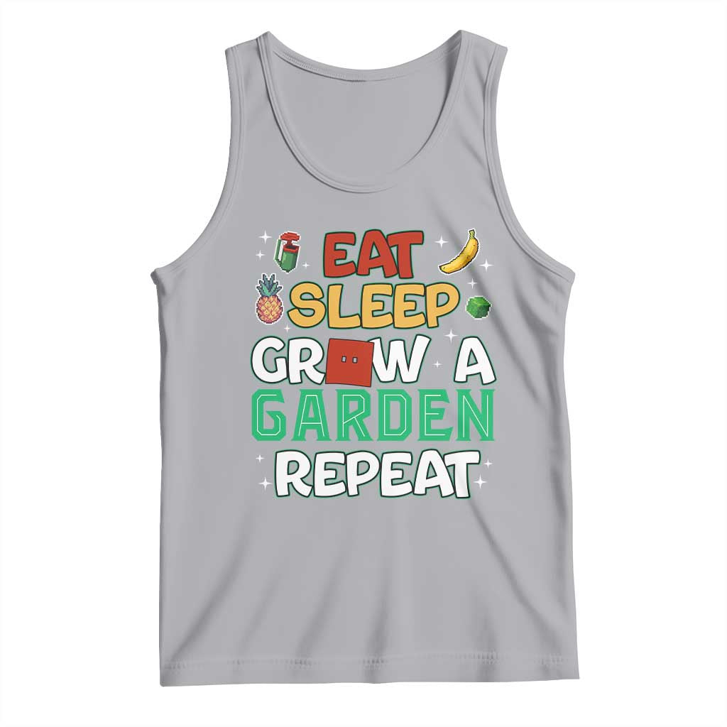 Eat Sleep Grow a Garden Repeat Tank Top Funny Gamer-Inspired Gardening Gift for Plant Lovers - Wonder Print Shop