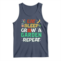 Eat Sleep Grow a Garden Repeat Tank Top Funny Gamer-Inspired Gardening Gift for Plant Lovers - Wonder Print Shop