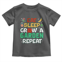 Eat Sleep Grow a Garden Repeat Toddler T Shirt Funny Gamer-Inspired Gardening Gift for Plant Lovers - Wonder Print Shop