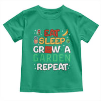 Eat Sleep Grow a Garden Repeat Toddler T Shirt Funny Gamer-Inspired Gardening Gift for Plant Lovers - Wonder Print Shop