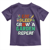 Eat Sleep Grow a Garden Repeat Toddler T Shirt Funny Gamer-Inspired Gardening Gift for Plant Lovers - Wonder Print Shop