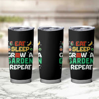 Eat Sleep Grow a Garden Repeat Tumbler Cup Funny Gamer-Inspired Gardening Gift for Plant Lovers - Wonder Print Shop