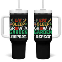 Eat Sleep Grow a Garden Repeat Tumbler With Handle Funny Gamer-Inspired Gardening Gift for Plant Lovers - Wonder Print Shop