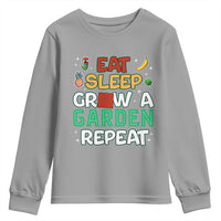 Eat Sleep Grow a Garden Repeat Youth Sweatshirt Funny Gamer-Inspired Gardening Gift for Plant Lovers - Wonder Print Shop