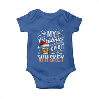 Funny My Christmas Spirit Is Whiskey Baby Onesie Holiday Drinking Festive Spirit