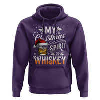 Funny My Christmas Spirit Is Whiskey Hoodie Holiday Drinking Festive Spirit