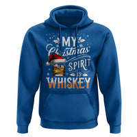 Funny My Christmas Spirit Is Whiskey Hoodie Holiday Drinking Festive Spirit