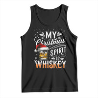 Funny My Christmas Spirit Is Whiskey Tank Top Holiday Drinking Festive Spirit