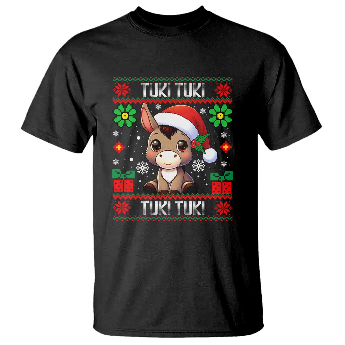 Latin American Christmas T Shirt Mi Burrito Mexican Donkey Latino Ugly Christmas - Wonder Print Shop