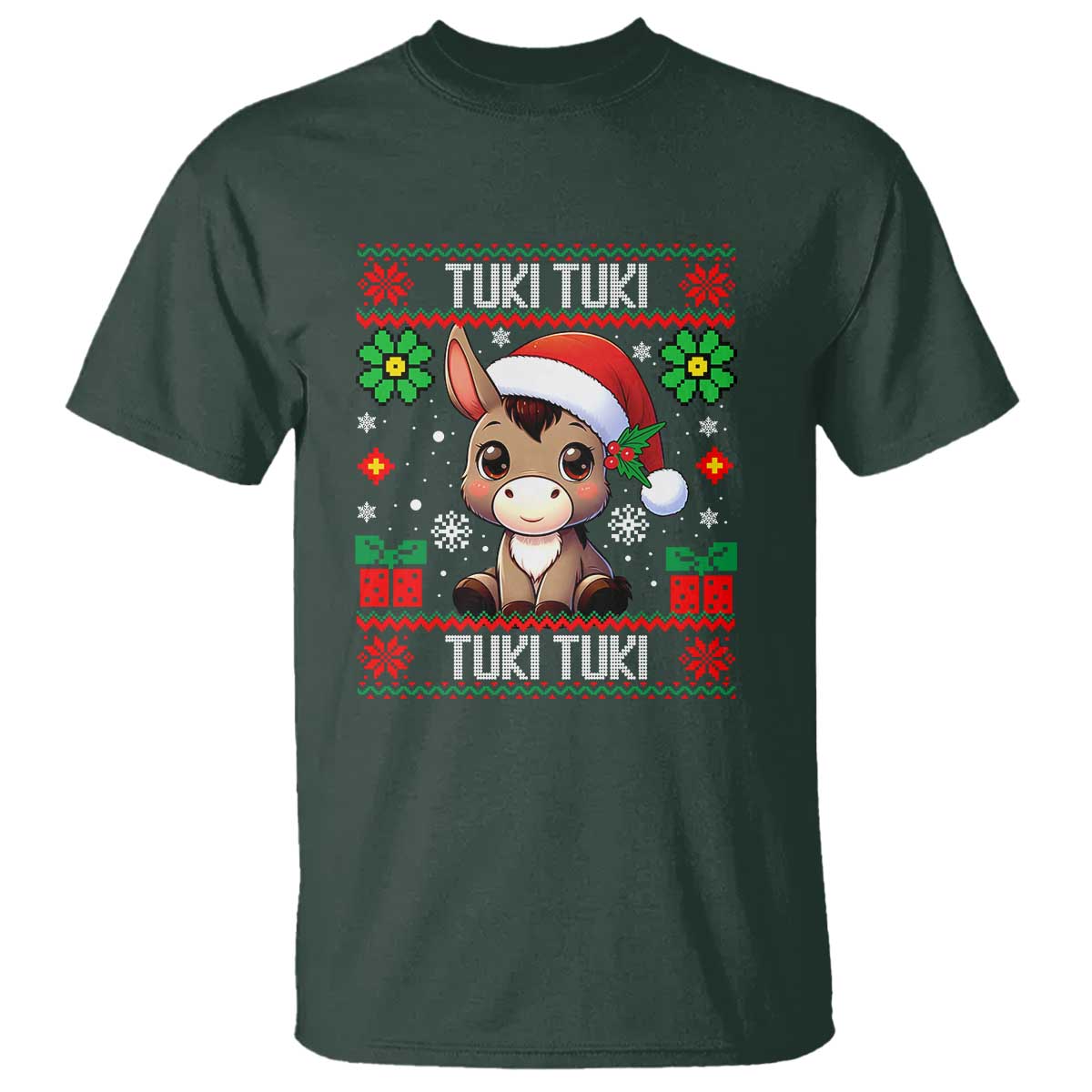 Latin American Christmas T Shirt Mi Burrito Mexican Donkey Latino Ugly Christmas - Wonder Print Shop