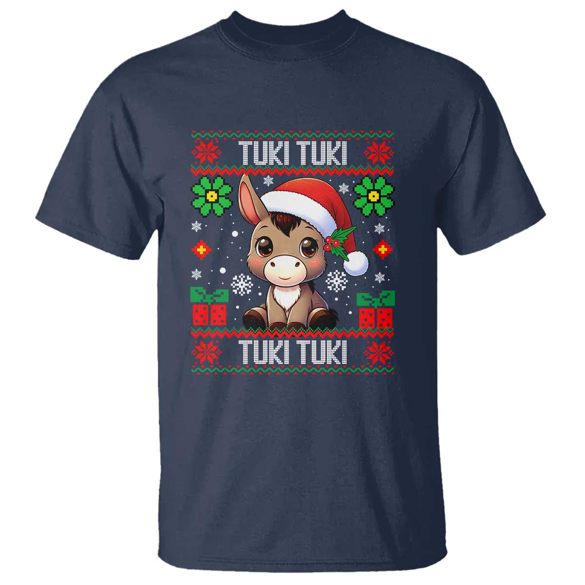 Latin American Christmas T Shirt Mi Burrito Mexican Donkey Latino Ugly Christmas - Wonder Print Shop