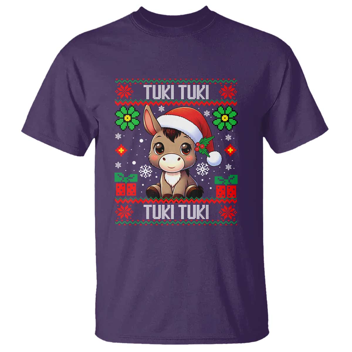 Latin American Christmas T Shirt Mi Burrito Mexican Donkey Latino Ugly Christmas - Wonder Print Shop