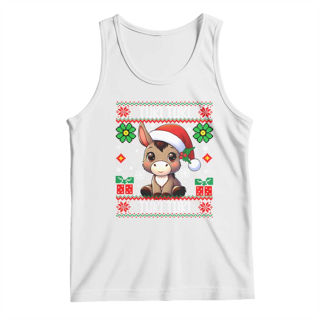 Latin American Christmas Tank Top Mi Burrito Mexican Donkey Latino Ugly Christmas
