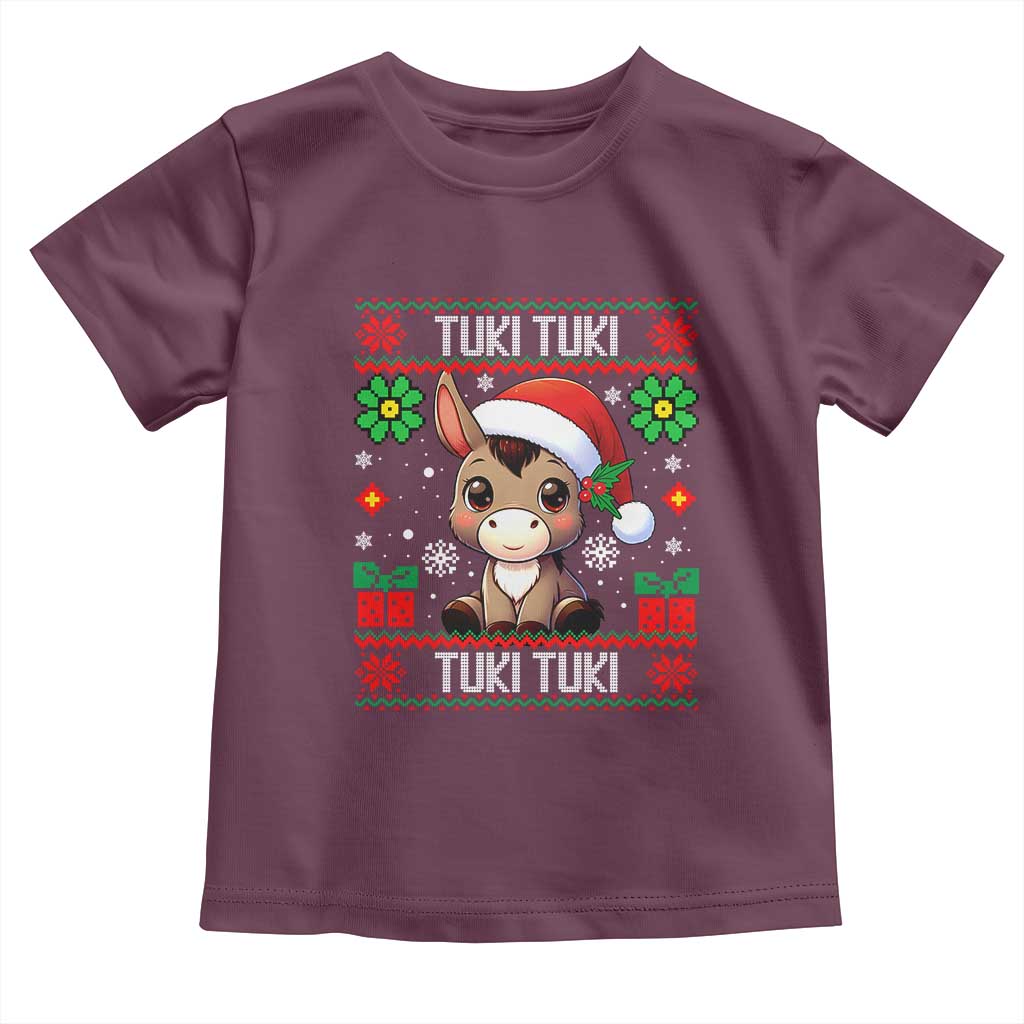 Latin American Christmas Toddler T Shirt Mi Burrito Mexican Donkey Latino Ugly Christmas