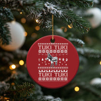 Latin American Xmas Christmas Ornament Tuki Tuki Mi Burrito Latino Ugly Christmas - Wonder Print Shop