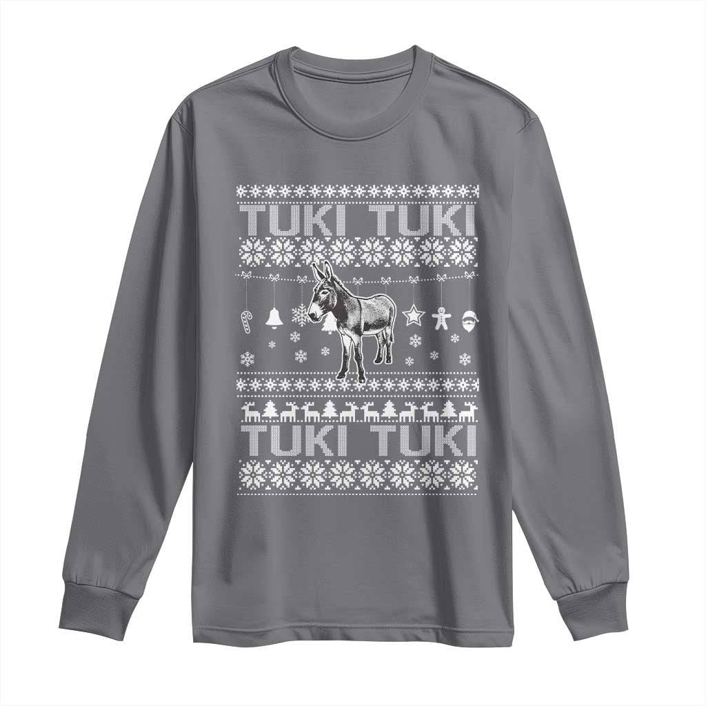 Latin American Christmas Long Sleeve Shirt Tuki Tuki Mi Burrito Latino Ugly Christmas