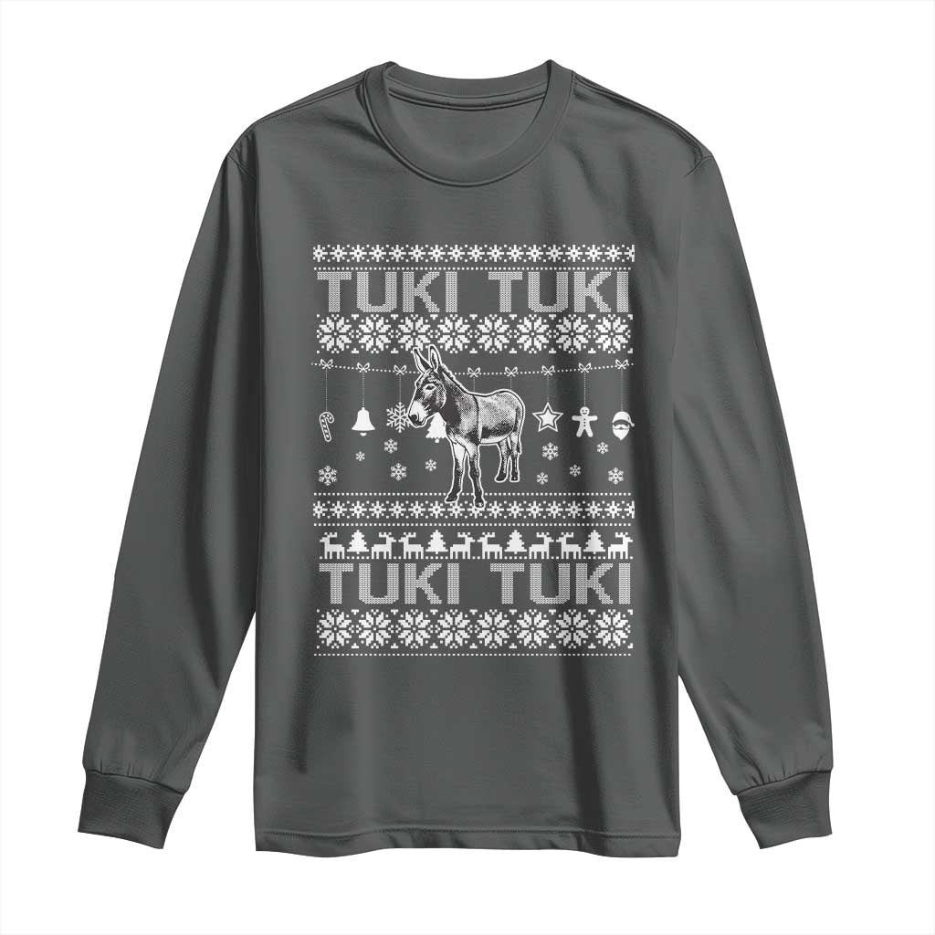 Latin American Christmas Long Sleeve Shirt Tuki Tuki Mi Burrito Latino Ugly Christmas