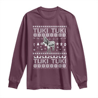Latin American Christmas Long Sleeve Shirt Tuki Tuki Mi Burrito Latino Ugly Christmas