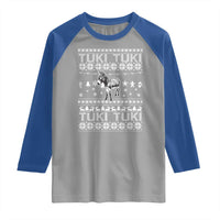 Latin American Christmas Raglan Shirt Tuki Tuki Mi Burrito Latino Ugly Christmas