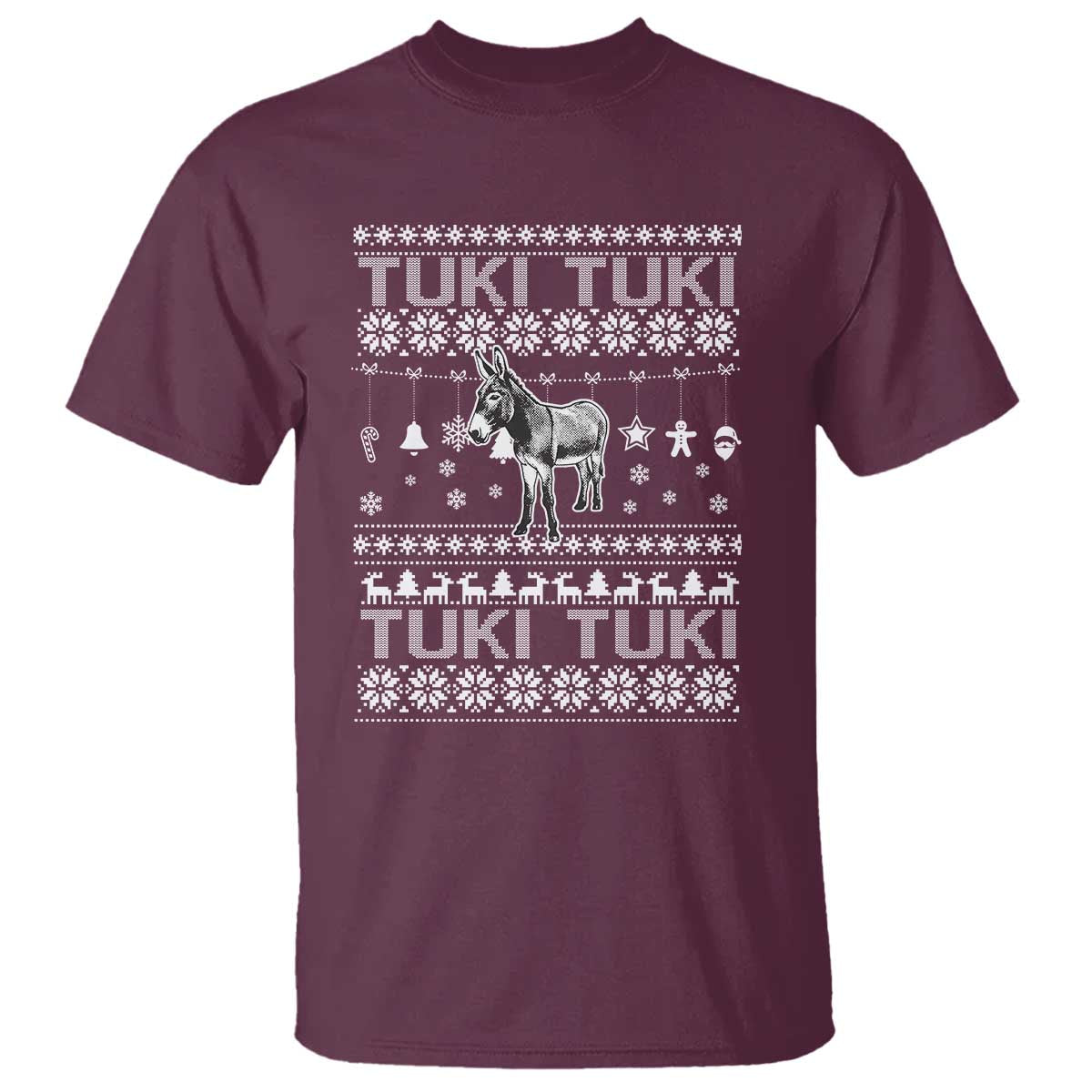 Latin American Christmas T Shirt Tuki Tuki Mi Burrito Latino Ugly Christmas - Wonder Print Shop