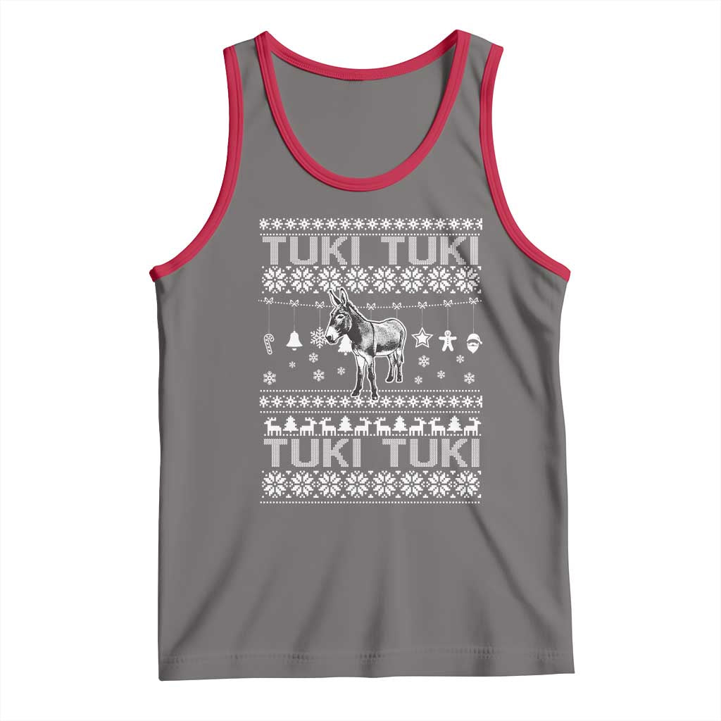 Latin American Christmas Tank Top Tuki Tuki Mi Burrito Latino Ugly Christmas