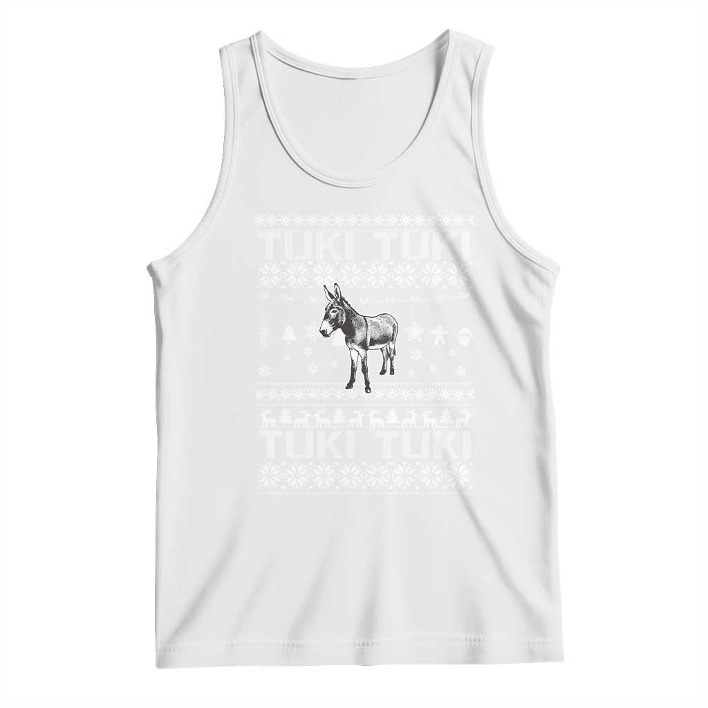 Latin American Christmas Tank Top Tuki Tuki Mi Burrito Latino Ugly Christmas