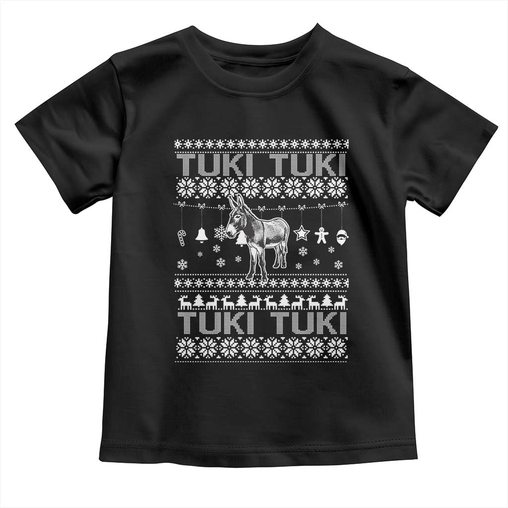 Latin American Christmas Toddler T Shirt Tuki Tuki Mi Burrito Latino Ugly Christmas