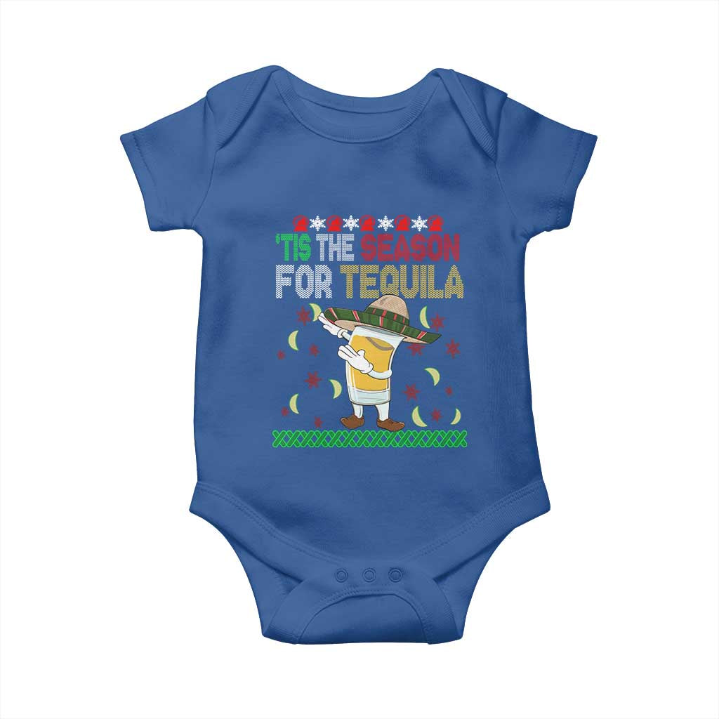 Mexican Christmas Baby Onesie Tis The Season For Tequila Dabbing Alcohol Lover