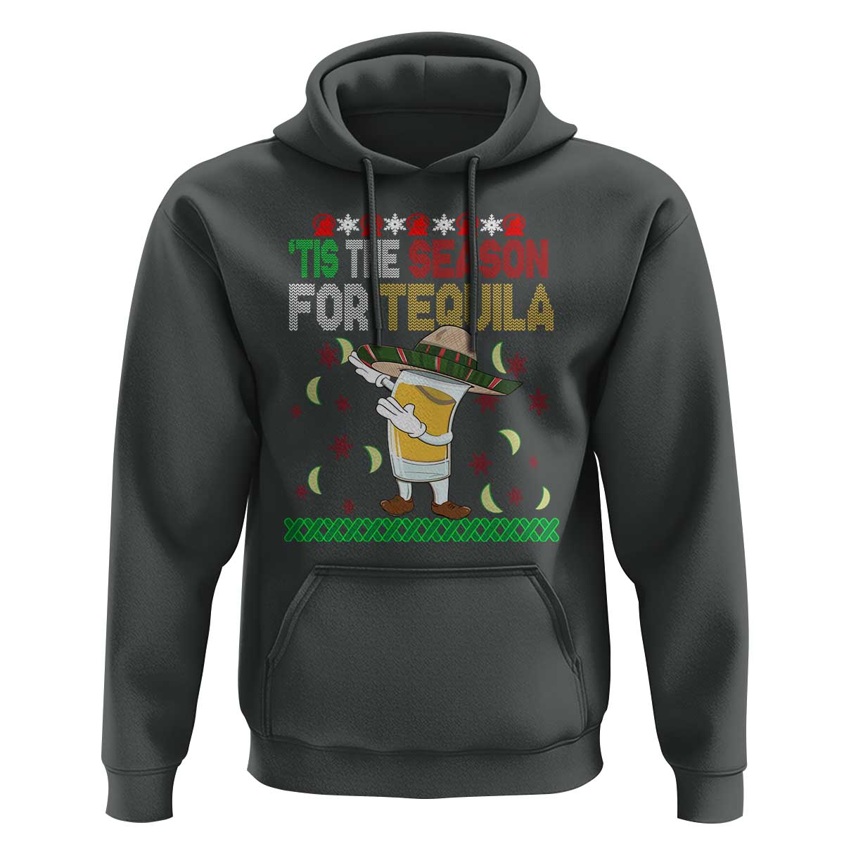 Mexican Christmas Hoodie Tis The Season For Tequila Dabbing Alcohol Lover