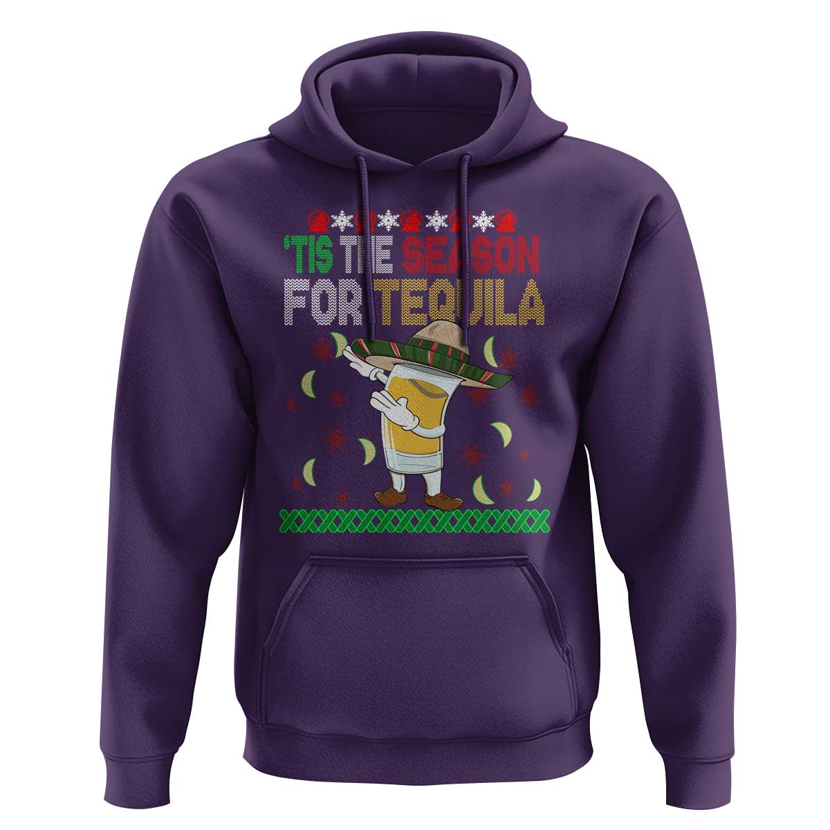 Mexican Christmas Hoodie Tis The Season For Tequila Dabbing Alcohol Lover