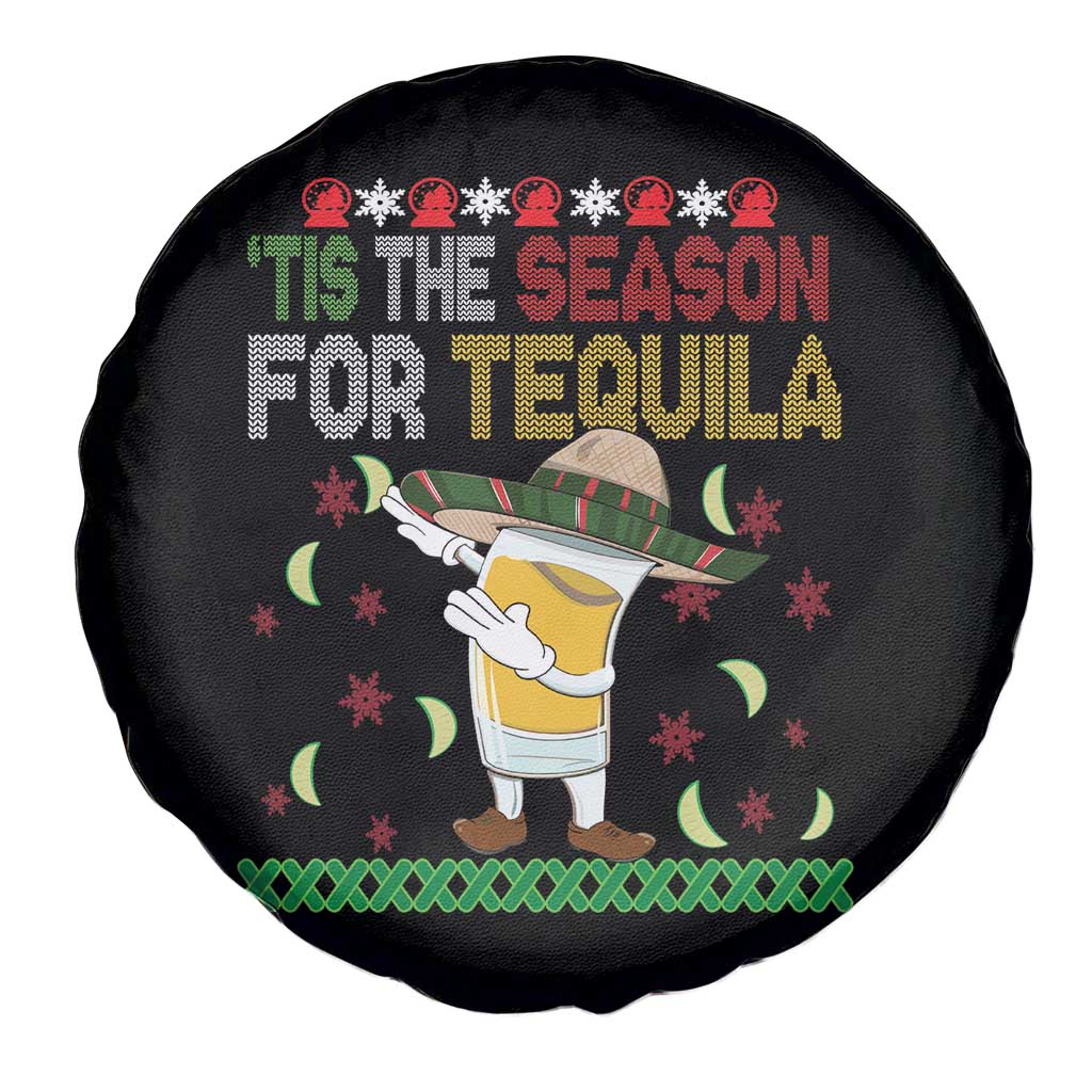Mexican Xmas Spare Tire Cover Tis The Season For Tequila Dabbing Alcohol Lover