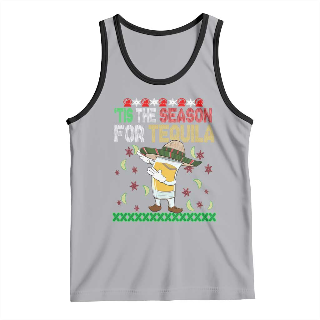 Mexican Christmas Tank Top Tis The Season For Tequila Dabbing Alcohol Lover