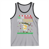 Mexican Christmas Tank Top Tis The Season For Tequila Dabbing Alcohol Lover