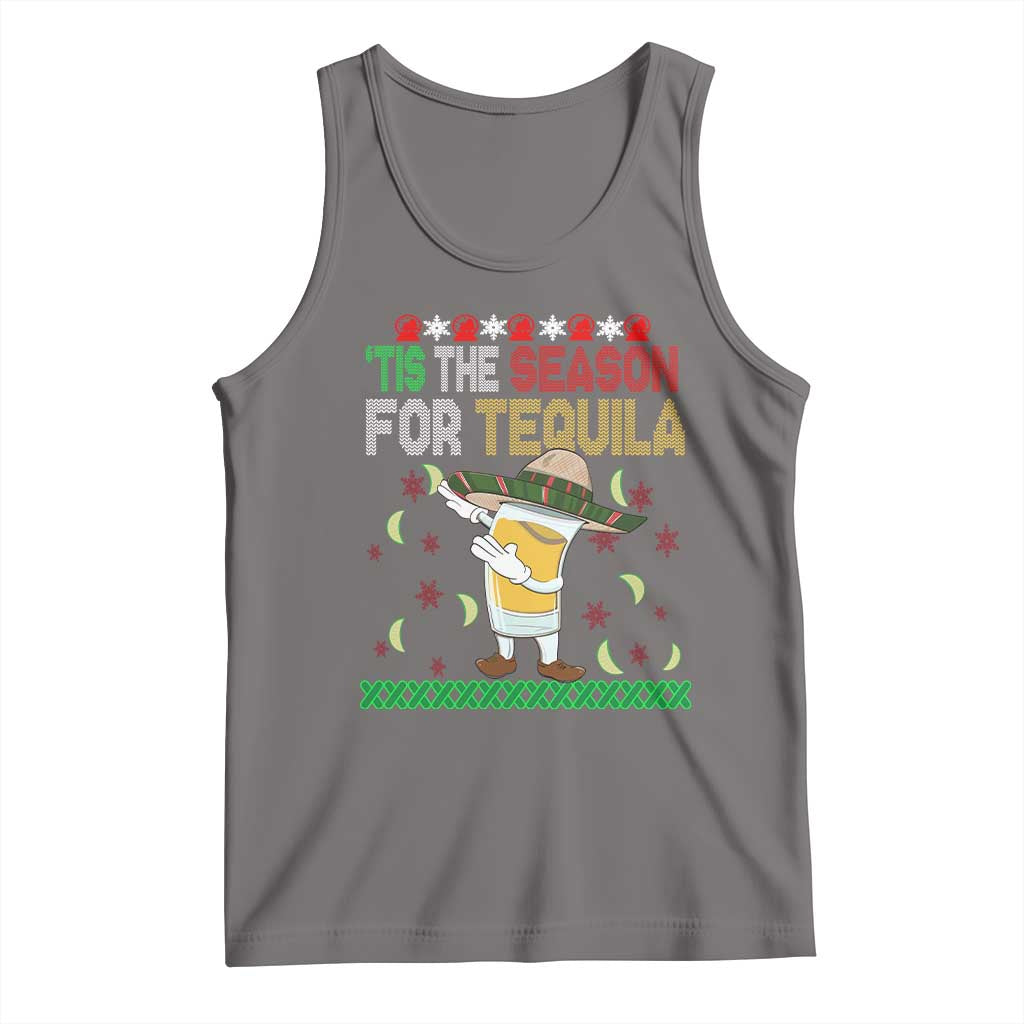 Mexican Christmas Tank Top Tis The Season For Tequila Dabbing Alcohol Lover