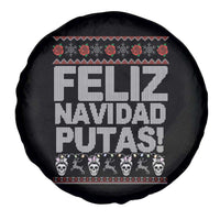 Mexican Xmas Spare Tire Cover Feliz Navidad Putas Funny Mexican Ugly Christmas Party