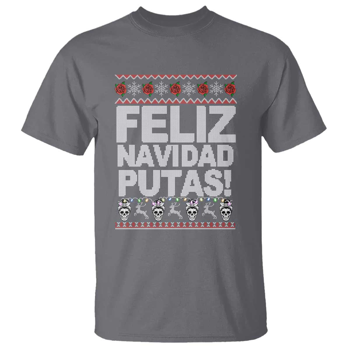 Mexican Christmas T Shirt Feliz Navidad Putas Funny Mexican Ugly Christmas Party - Wonder Print Shop
