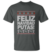 Mexican Christmas T Shirt Feliz Navidad Putas Funny Mexican Ugly Christmas Party - Wonder Print Shop