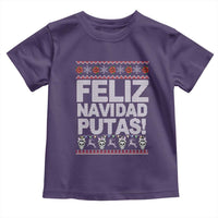 Mexican Christmas Toddler T Shirt Feliz Navidad Putas Funny Mexican Ugly Christmas Party