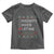 Latin American Christmas Toddler T Shirt Naughty Nice Latina Funny Xmas List Hispanic Ugly Sweater