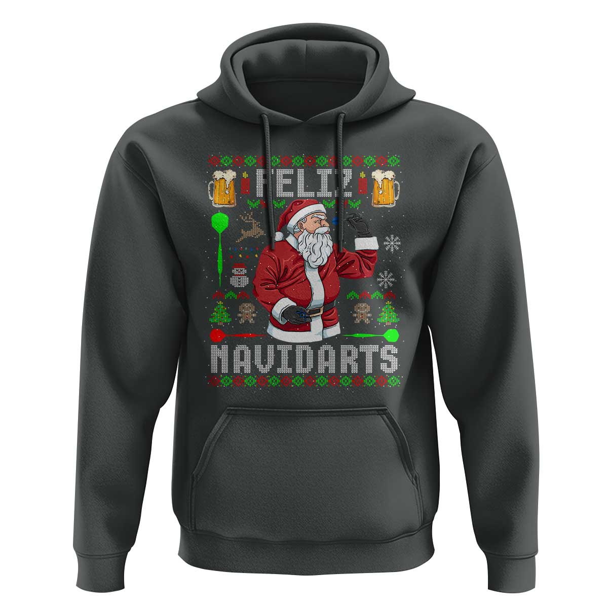 Christmas Dart Lover Hoodie Feliz Navidarts Santa Navidad Ugly Sweater