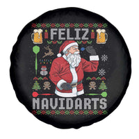 Christmas Dart Lover Spare Tire Cover Feliz Navidarts Santa Navidad Ugly Sweater