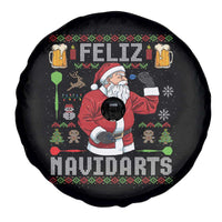 Christmas Dart Lover Spare Tire Cover Feliz Navidarts Santa Navidad Ugly Sweater