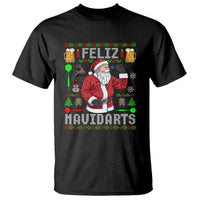 Christmas Dart Lover T Shirt Feliz Navidarts Santa Navidad Ugly Sweater - Wonder Print Shop