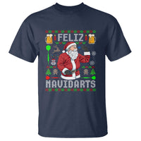 Christmas Dart Lover T Shirt Feliz Navidarts Santa Navidad Ugly Sweater - Wonder Print Shop