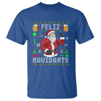 Christmas Dart Lover T Shirt Feliz Navidarts Santa Navidad Ugly Sweater - Wonder Print Shop