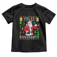 Christmas Dart Lover Toddler T Shirt Feliz Navidarts Santa Navidad Ugly Sweater