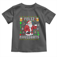 Christmas Dart Lover Toddler T Shirt Feliz Navidarts Santa Navidad Ugly Sweater