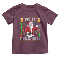 Christmas Dart Lover Toddler T Shirt Feliz Navidarts Santa Navidad Ugly Sweater