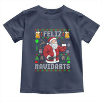 Christmas Dart Lover Toddler T Shirt Feliz Navidarts Santa Navidad Ugly Sweater