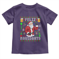 Christmas Dart Lover Toddler T Shirt Feliz Navidarts Santa Navidad Ugly Sweater